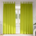 Mörkläggningsgardiner med Ringar 2 pcs Grön 245 x 140 cm