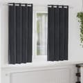 Mörkläggningsgardiner 2 pcs Mörkgrå 140 x 175 cm Sammet