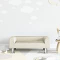 Barnsoffa gräddvit 70x45x26,5 cm sammet