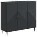Sideboard Svart 89 x 34,5 x 80 cm Konstruerat trä