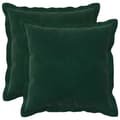 Kuddöverdrag 2 st HOUTEN Mörkgrön 50 x 50 cm Sammet