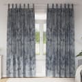 Sammetsgardiner 2 pcs Silvergrå 225 x 140 cm Sammet