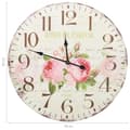 Miniatyrbild 5 av 5: Väggklocka vintage blomma 60 cm