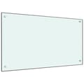 Stänkskydd mjölkfärgad 90x50 cm härdat glas