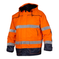 6216 Parka Fluorescent orange/navy Unisex