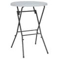 Hopfällbart barbord vit 80x110 cm HDPE