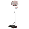 Basketkorg med stativ svart 216-250 cm polyeten