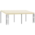 Väggmonterad paviljong 6x3x2,5 m gräddvit