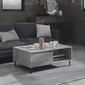 Soffbord grå sonoma 90x60x35 cm konstruerat trä