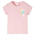T-shirt för barn ljusrosa 140