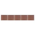 Staketpaneler WPC 872x146 cm brun