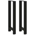 Barbordsben svarta 2 st 50x(100-101) cm stål