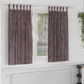 Sammetsgardiner med gardiner 2 pcs Brun 175 x 140 cm Sammet