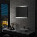 Badrumsspegel LED med touch-sensor 80x60 cm