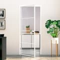 Innerdörr 83x201,5 cm härdat glas och aluminium slim