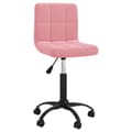 Snurrbar matstol rosa sammet