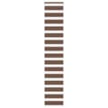 Rullgardin zebra brun 50x200 cm tyg bredd 45,9 cm polyester