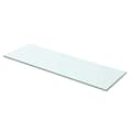 Hyllplan i glas 60x15 cm genomskinlig