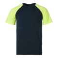 225 T-shirt Navy/fluorescent yellow Unisex