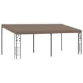Väggmonterad paviljong 6x3x2,5 m taupe