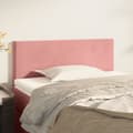 Sänggavel rosa 80x5x78/88 cm sammet