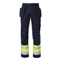 2171 Craftsmen Trousers Navy/fluorescent yellow Male
