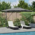 Parasoll Antracit 286 x 284 x 270 cm Aluminium och Polyester
