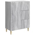 Sideboard Grå sonoma-ek 66 x 34,5 x 90 cm Konstruerat trä