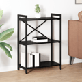 Hyllsystem Svart Ek 60 x 30 x 85 cm Konstruerat trä