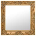 Väggspegel barockstil 50x50 cm guld