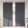 Mörkläggningsgardiner 2 pcs Ljusgrå 140 x 225 cm Sammet