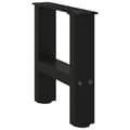 Soffbordsben svarta 2 st 40x(30-31) cm stål