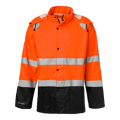 180 Rain Jacket Hi-Vis Fluorescent orange/black Unisex