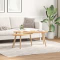 Soffbord 2 st massiv furu brun