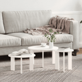 Kaffeebord 3 pcs Vit Massiv furu