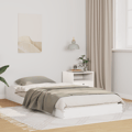 Sängram Vit 100 x 220 cm Massiv furu