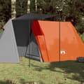 Campingtält 3 personer grå och orange vattentätt