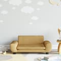 Barnsoffa brun 70x45x33 cm sammet