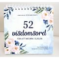 Bordskalender 52 veckor - visdomsord (bok, spiral)