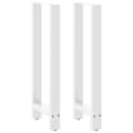 Barbordsben vita 2 st 50x(100-101) cm stål