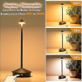 Miniatyrbild 4 av 4: Zafferano Pina Pro - Dimbar LED-bordslampa i aluminium, IP54-skydd, för inomhus-/utomhusbruk, laddningsbas med stickkontakt, H29cm, EU-kontakt - Corten-WELLNGS Grå-A Gray