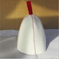 Miniatyrbild 3 av 5: Ullfilt Bastuhatt Vinter Huvudbonad Utomhus Resa Avkoppling[D] White