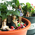 Miniatyrbillede 4 af 5: Pieces Mini Havefigur Feer Indretning til Udendørs Eventyrhave Gårdhave Hjem Mini Fe Statue Figur Nem at Bruge Gave[YJD]