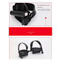 Miniatyrbillede 4 af 5: 1 par motionscykelpedaler med justerbare stropper[D] Black