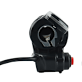 Pikkukuva 5 / 5: 36V Sähköpolkupyörän skootterin nopeuskaasukahva LCD-näytöllä ja kytkimellä EBike Twist Throttle Accelerator -ohjaustangon kahva [D] Black