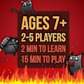 Pikkukuva 2 / 5: Exploding Kittens - Korttipeli | Perheystävällinen Juhlapeli | Venäläinen Ruletti | Englanti | 7+ | 2-5 pelaajaa