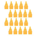 Miniatyrbillede 3 af 4: 20x Flad Vind Jet Luftblæser Luftdyse Spray 3 Huller 1/4\" Bspt Gul
