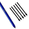 Miniatyrbilde 5 av 5: S-Pen Nibberstatning Stylusspisser for Tab S6 S7 S7+ for Note 10 20 Svart