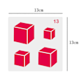 Pikkukuva 5 / 5: Geometrinen sapluunamalli lasten mielikuvitukseen DIY-maalauskäsityöhön [D]