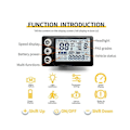 Miniatyrbilde 5 av 5: 24V 36V 48V 60V Vanntett LCD-skjerm S866 Kontrollerpanel Dashbord Elektrisk Sykkeldisplay for El